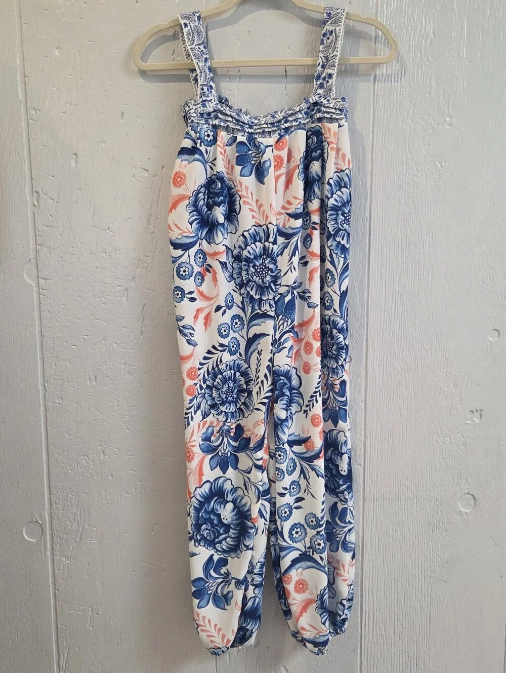 Aqua Bendita Floral Jumpsuit
